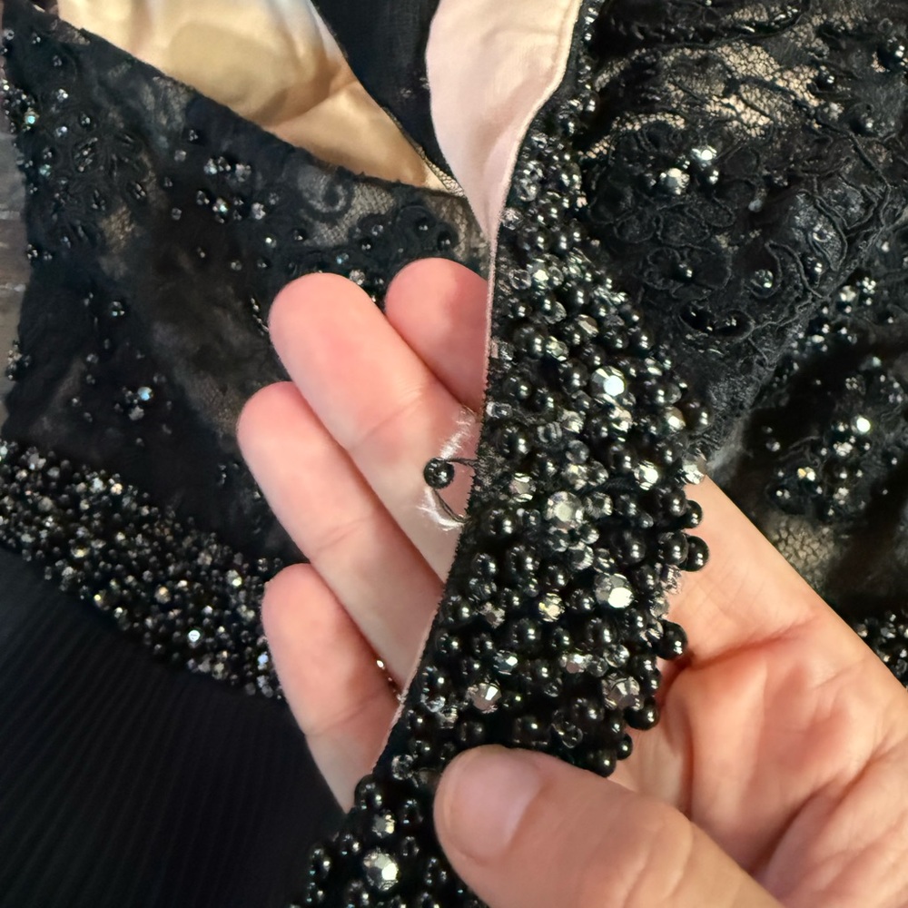 JVN by Jovani Black Halter Prom Dress - Picture 10 of 12